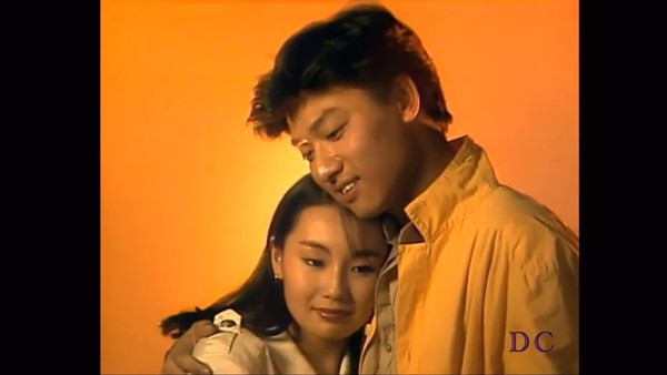 当时与张曼玉在《画出彩虹》饰演一对情人。