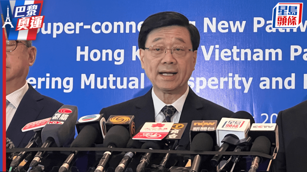 巴黎奧運|李家超肯定港隊運動員及團隊創佳績 盼明年設劍擊館提升訓練水平