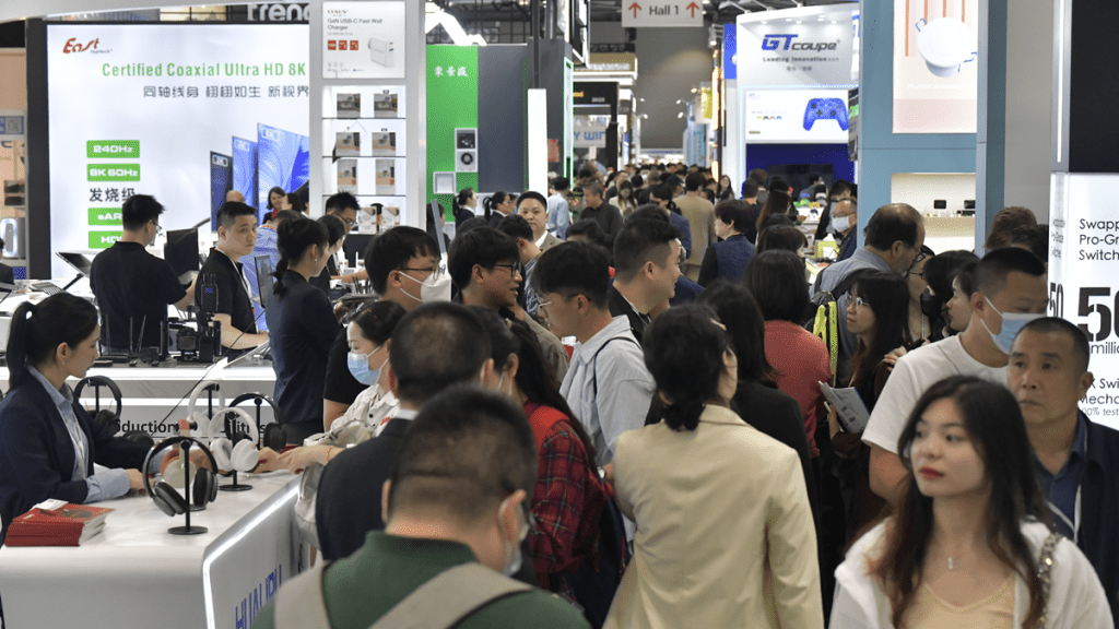 「环球资源消费电子展」传媒导赏。陈极彰摄