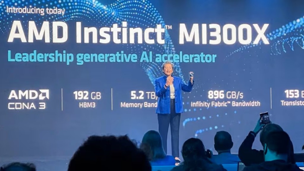 AMD去年底推出新的MI300晶片，與Nvidia爭奪AI晶片市場。路透社