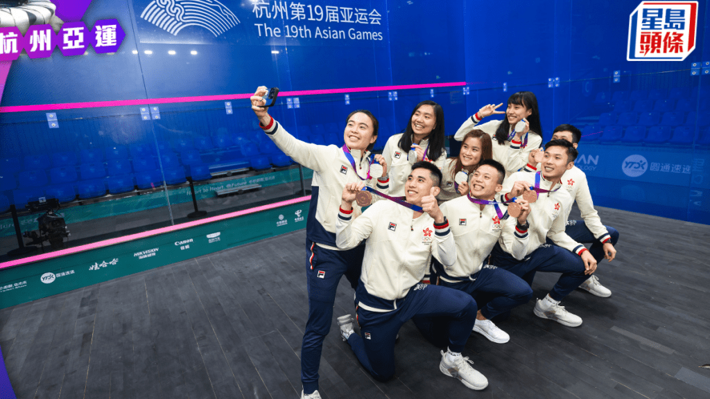 港隊於女子壁球團體決賽1:2不敵馬來西亞奪銀。