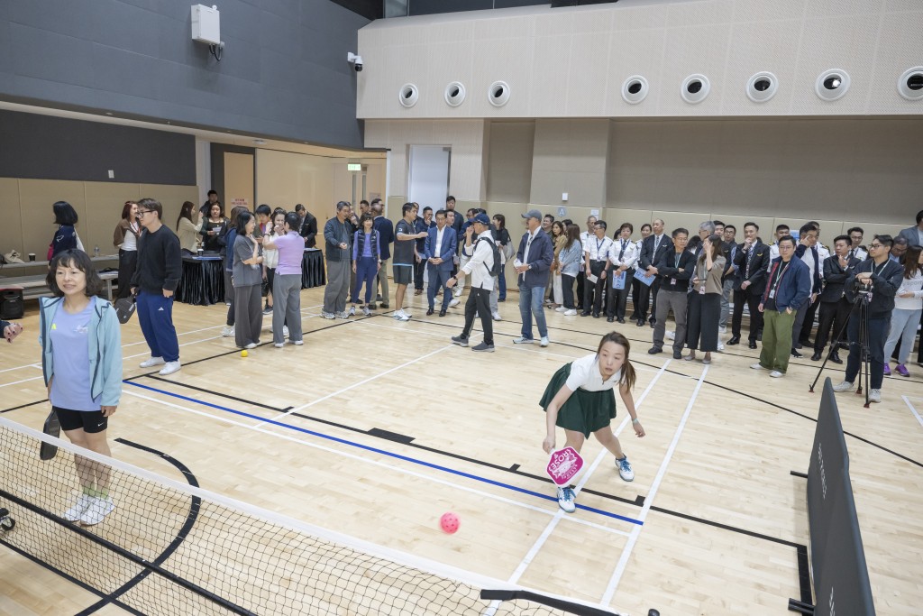 機場員工會所同日亦舉辦匹克球活動。 機場員工會所同日亦舉辦匹克球活動。