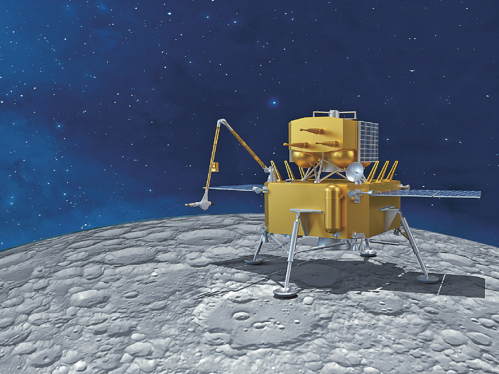 由理大科研团队与中国空间技术研究院合作研制的「表取采样执行装置」，助国家进行嫦娥探月工程。