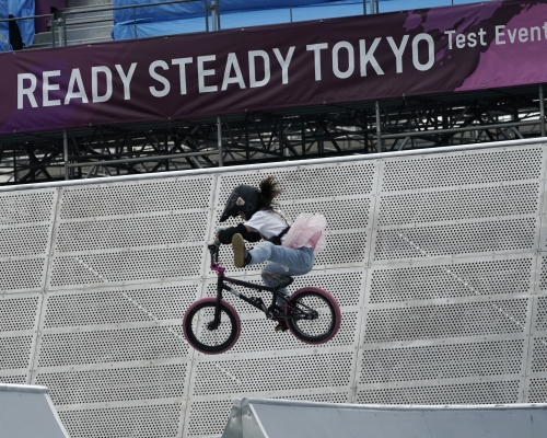 日本舉行BMX奧運測試賽。 AP