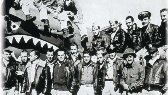 二戰時幫助中國抗日的美軍「飛虎隊」。