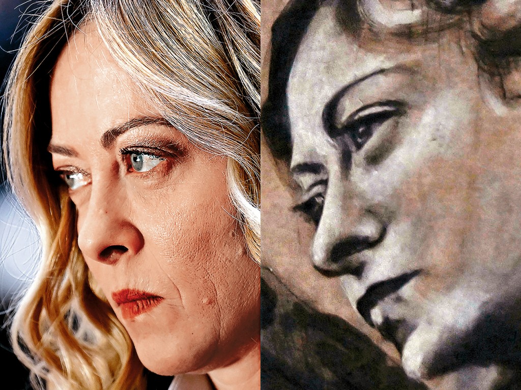 羅馬教堂的天使壁畫修復後酷似意大利總理梅洛尼。