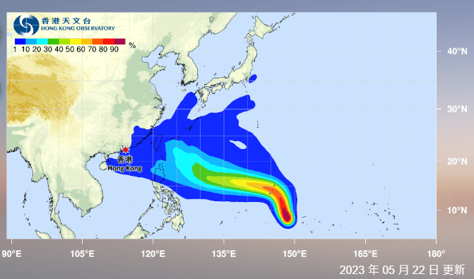 位于西北太平洋的热带气旋玛娃会在本周后期移向菲律宾以东海域。