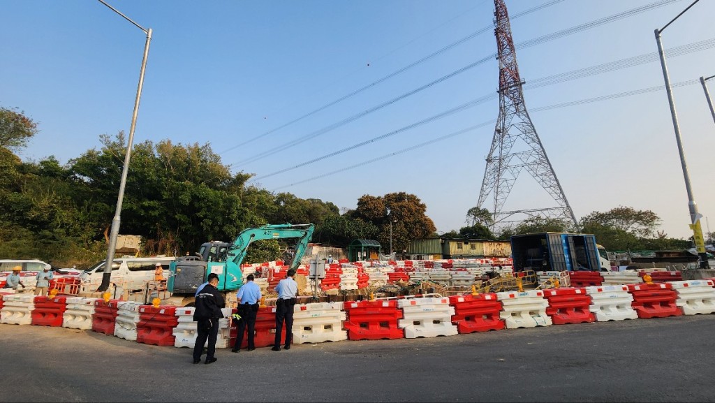 事發工地位於上水古洞馬草壟路近鳳崗花園。黃文威攝