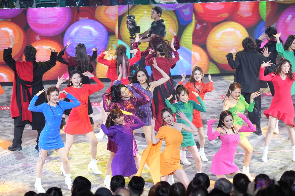 好多TVB藝員跳舞！（劉駿軒攝）