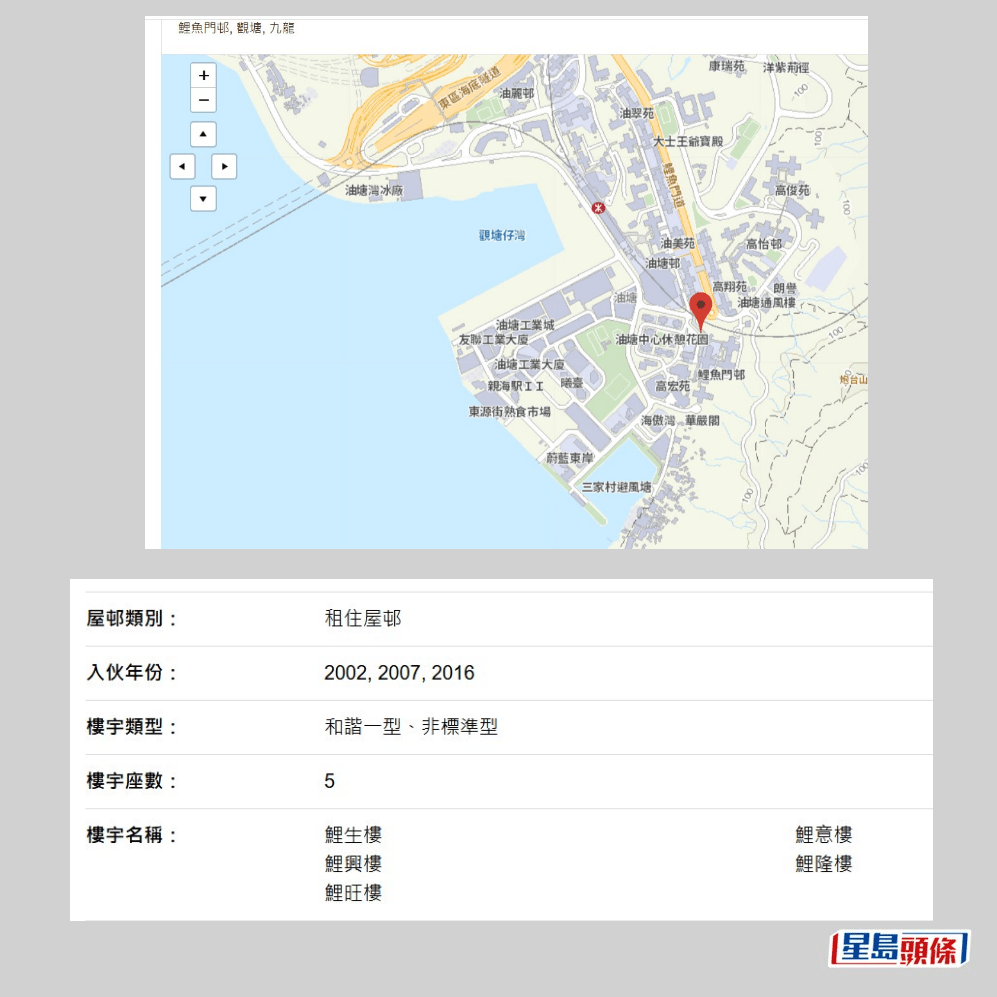 房署網頁截圖 房署網頁截圖