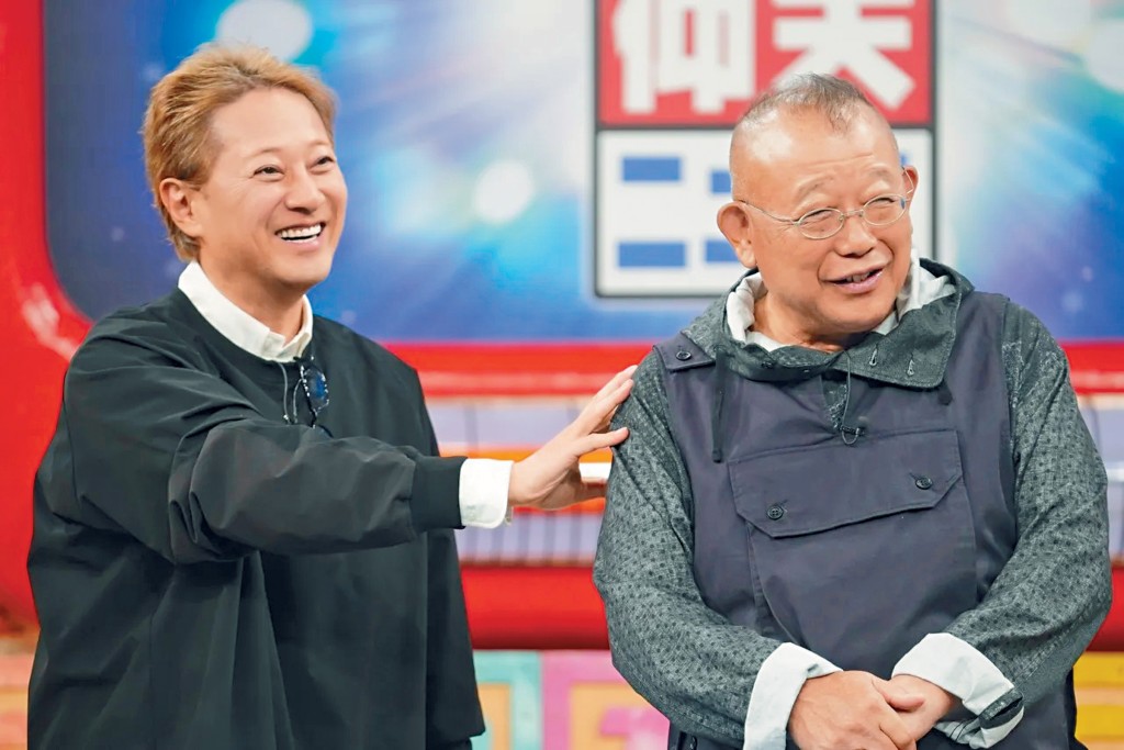 中居正廣(左)夥拍笑福亭鶴瓶主持的節目前晚如常播出,但中居的鏡頭全被刪走。