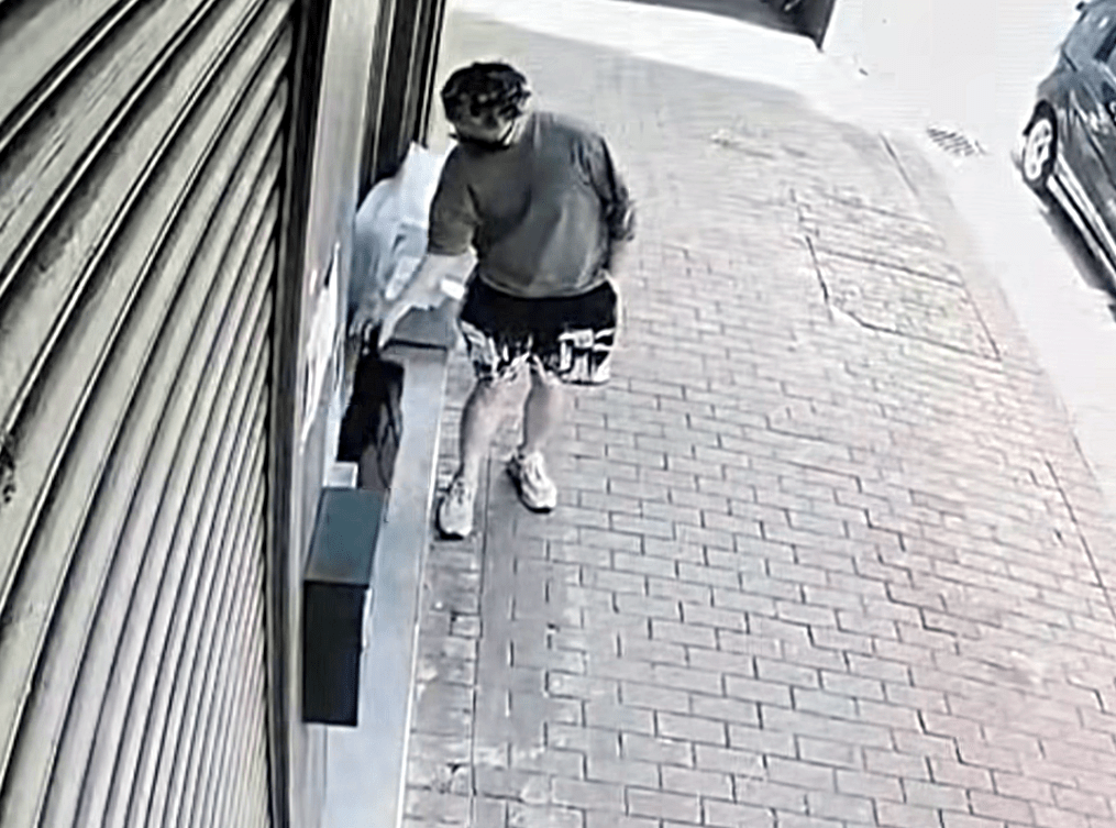 一名司機把貓棄置深水埗毛守絕育中心外。fb：毛守救援 