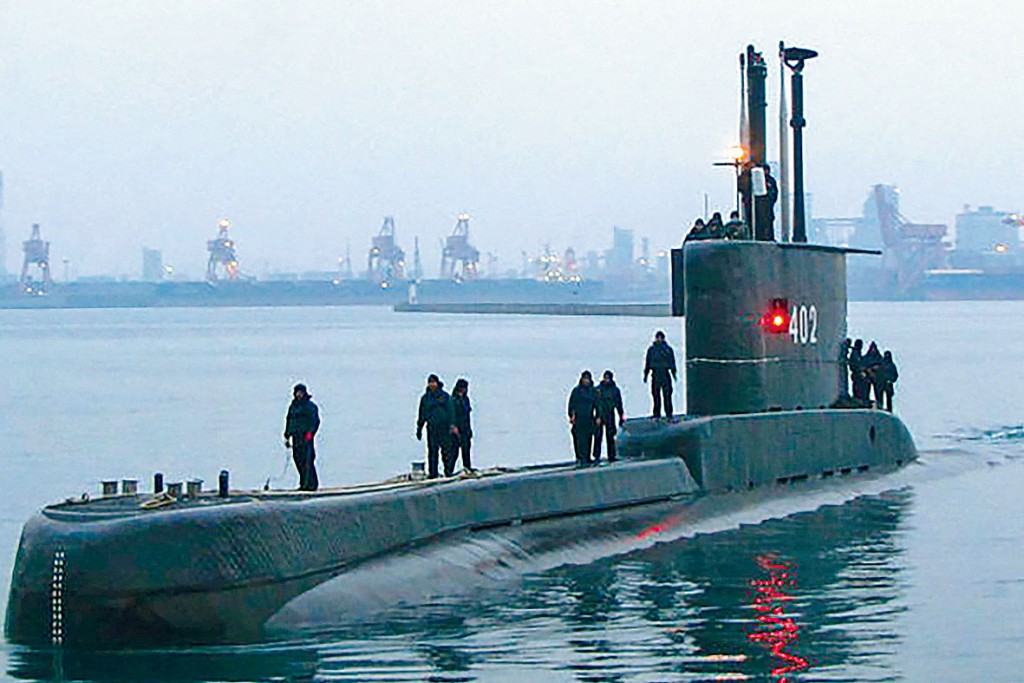 ■失蹤潛艇上周三攝於泗水海軍基地。