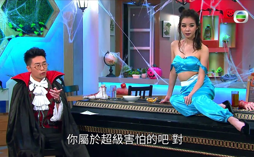 麥明詩說,萬聖節一定要出街玩,「同啲三唔識七嘅人出去撩。」