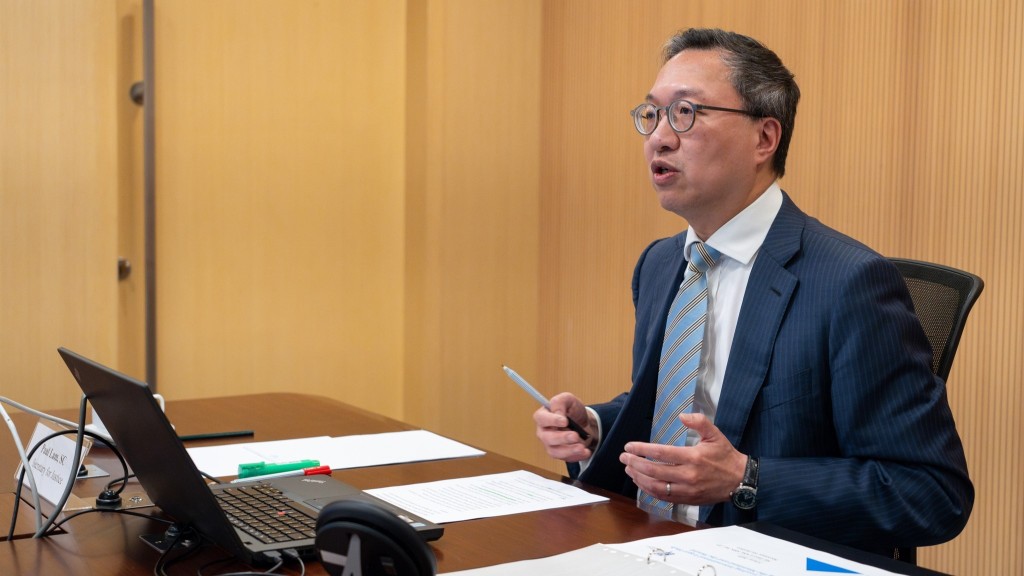 林定國在交流中強調香港的三大優勢。林定國fb圖片