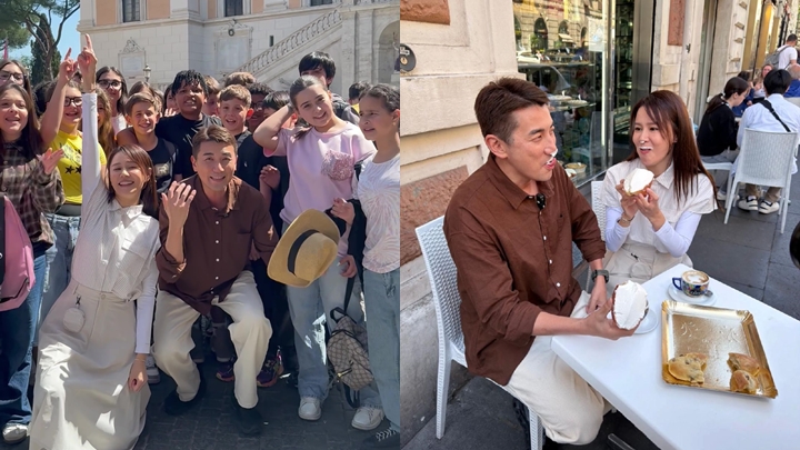  洪永城自稱是香港電影明星 孖翠如飛羅馬拍旅遊節目勁受小學生歡迎。