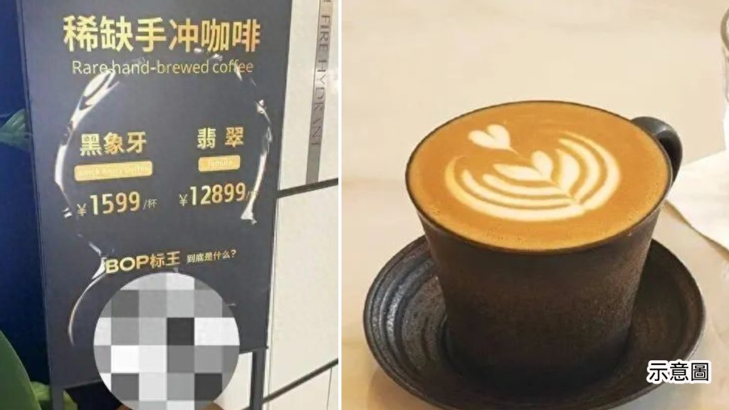 上海出現售價達¥12899的天價咖啡而成為熱話。微博