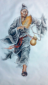 濟公本姓李，名修元，是宋朝人，相傳是降龍羅漢化身。他在杭州西湖靈隱寺剃度出家，不死守佛教戒律，飲酒食肉，又經常裝瘋賣傻，所以有「濟癲」之稱。