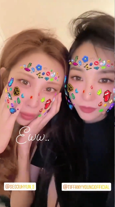 徐玄同Tiffany大玩卡通Filter。