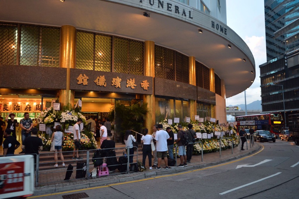 葬禮以佛教儀式舉行,並按蔡伯勵生前意願以低調及私人的形式進行。黃賢創攝