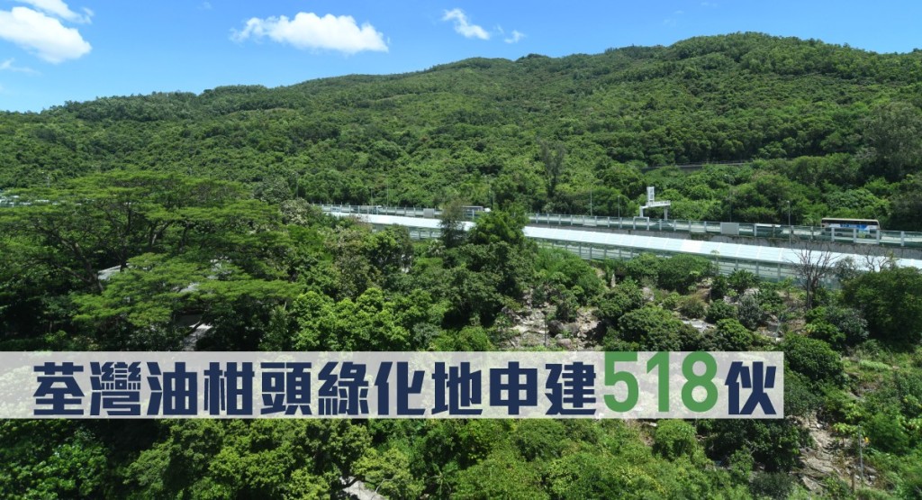 荃灣油柑頭綠化地申建518伙。