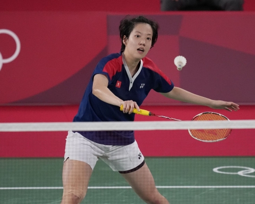張雁宜在女子單打分組賽中，不敵上屆亞軍。AP