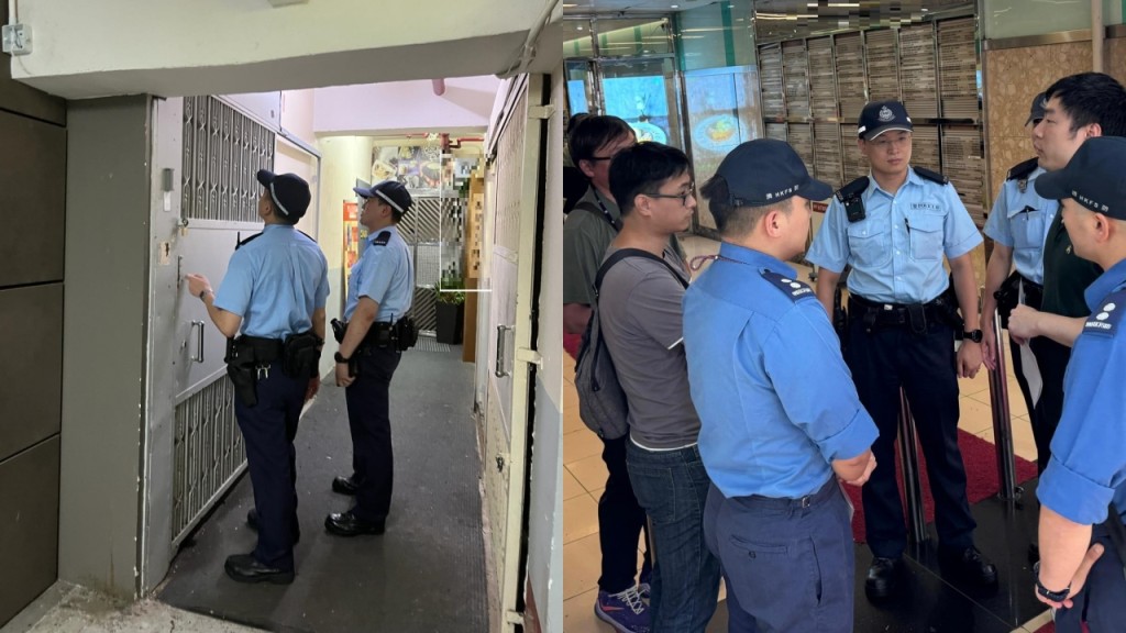 警夥消防地政巡觀塘工廈 發出兩張「消除火警危險通知書」