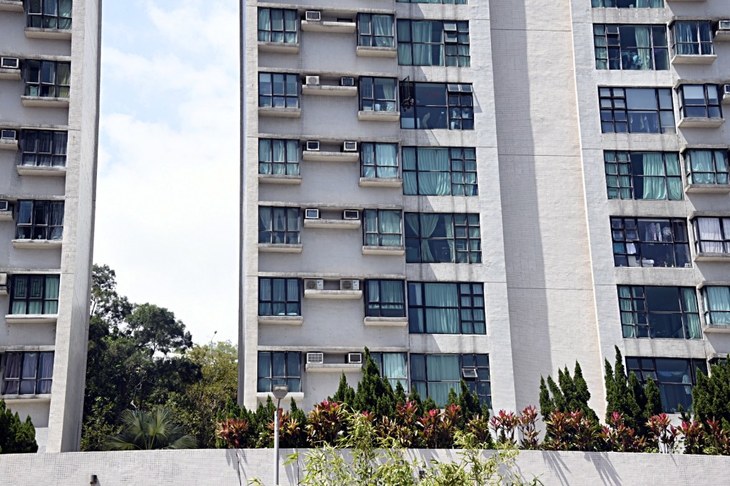 恆麗園發生男童墮樓案。楊偉亨攝