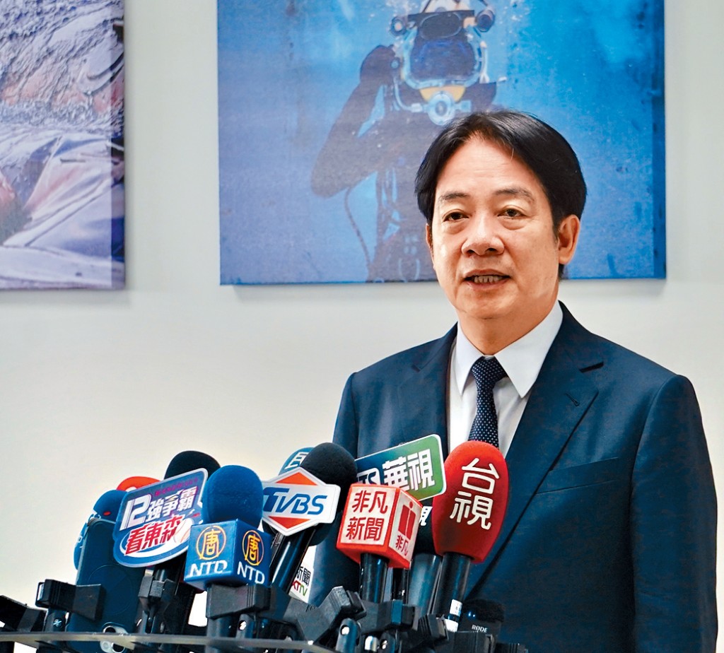 賴清德11月30日將出訪南太平洋。