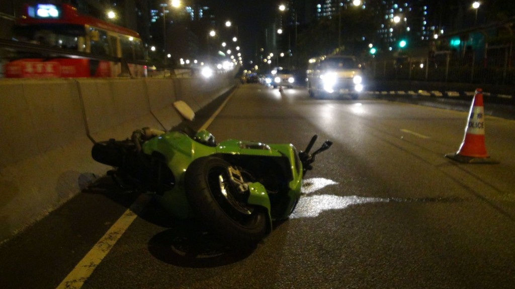 涉事電單車。林思明攝