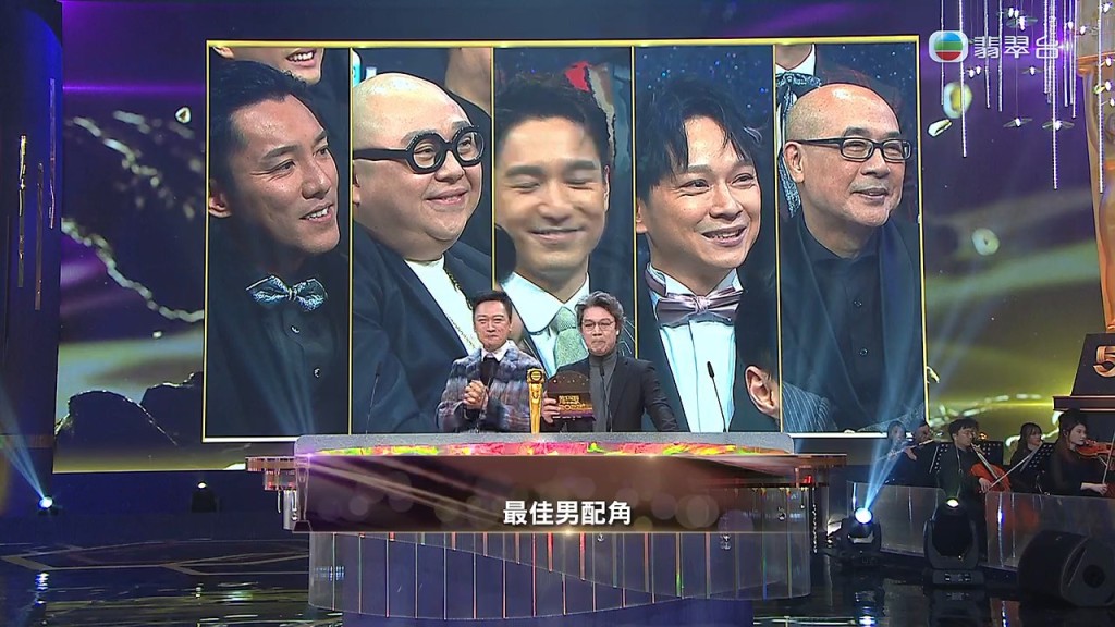 陶大宇、梁荣忠今晚《万千星辉颁奖典礼2022》发责颁发「最佳男配角」。