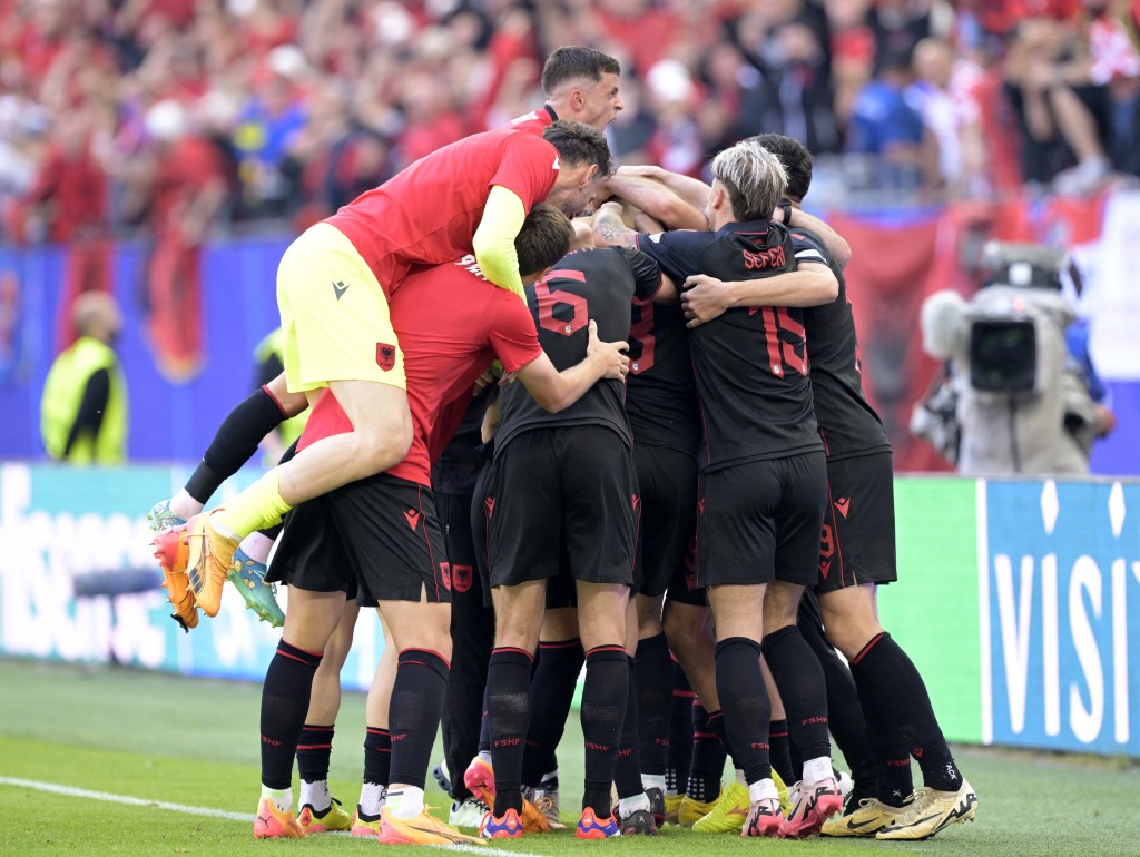 阿爾巴尼亞上場逼和克羅地亞，取得1分。Reuters