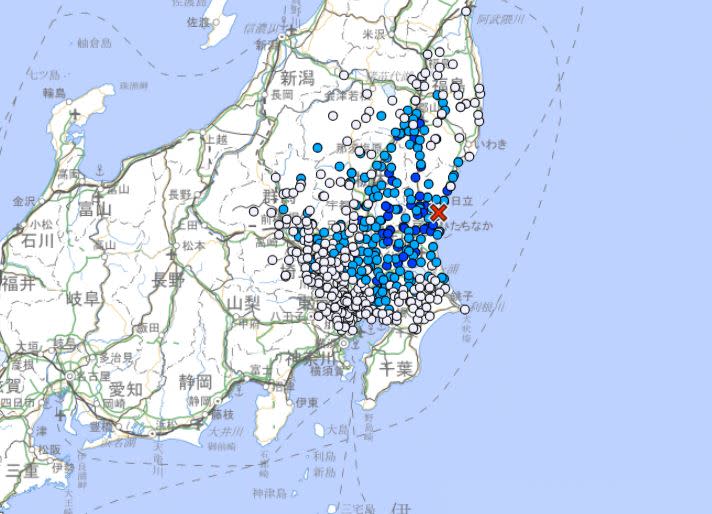 日本茨城縣北部發生規模4.4地震,最大震度達3級,東京都等地區也有感。日本氣象廳