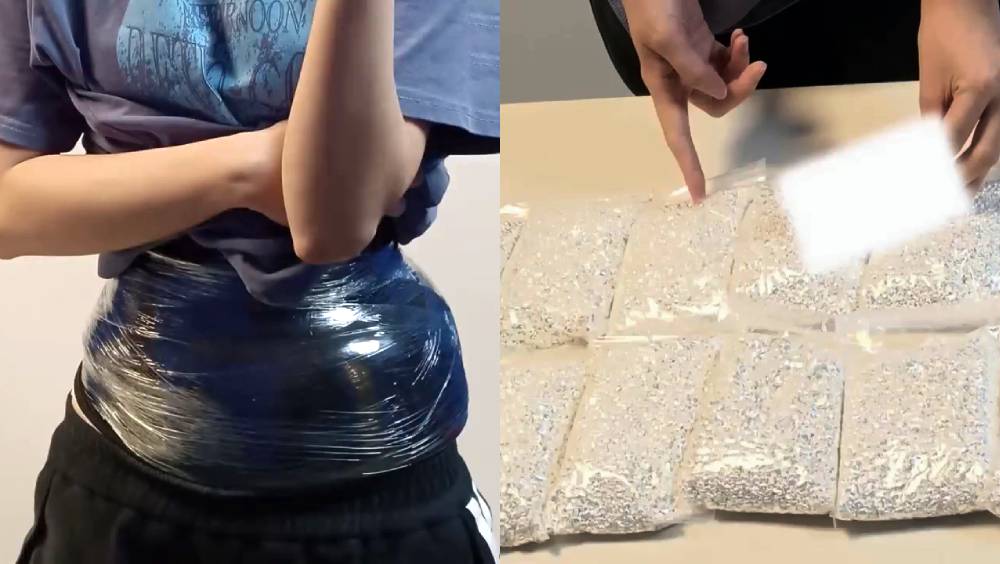 腰纏14公斤純銀圖橫琴口岸闖關，小蠻腰女舉止異常斷正。