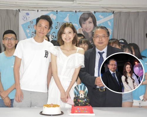 Jinny同菊梓喬同日搞歌迷活動，老闆分身不暇，不過Jinny勝在有老公陪。