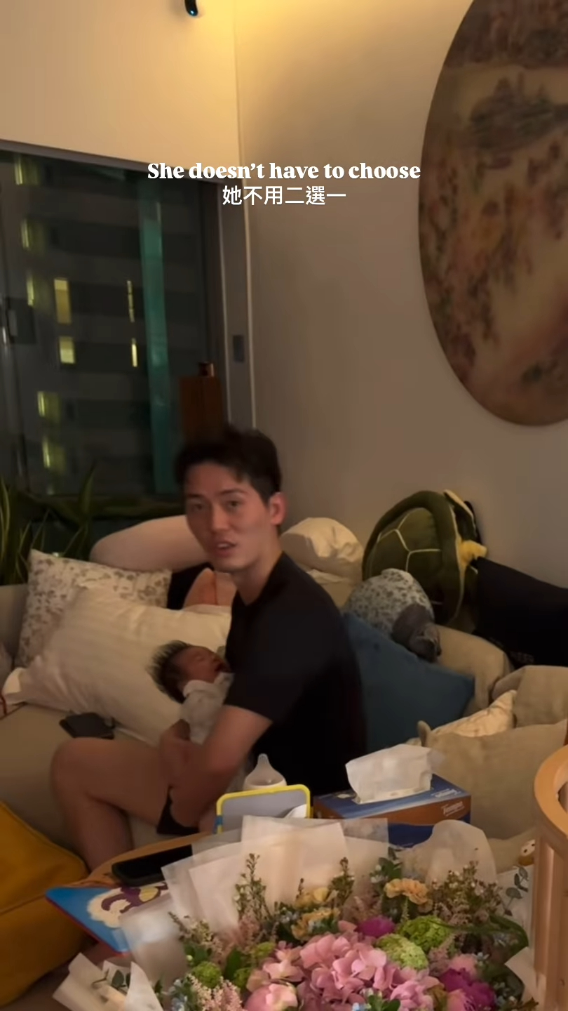 麥明詩兒子正面樣意外曝光。 麥明詩兒子正面樣意外曝光。