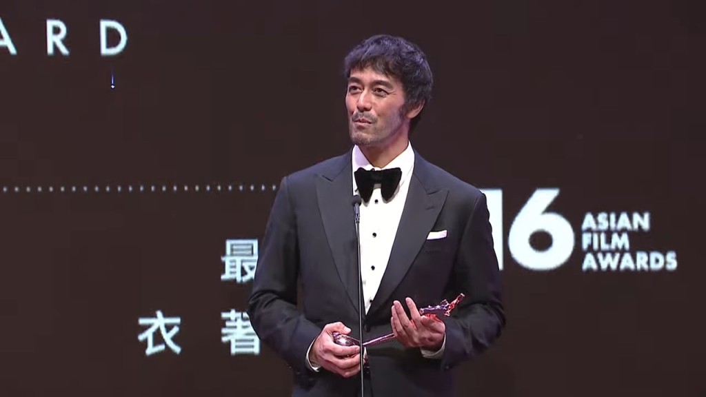 來自日本的男星阿部寬奪得「AFA X STI Best Dressed Award最佳衣著獎」。