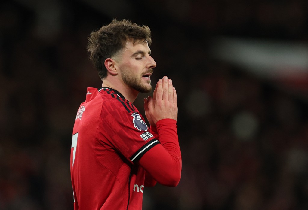 曼聯全場25次射門都無功而還。路透社