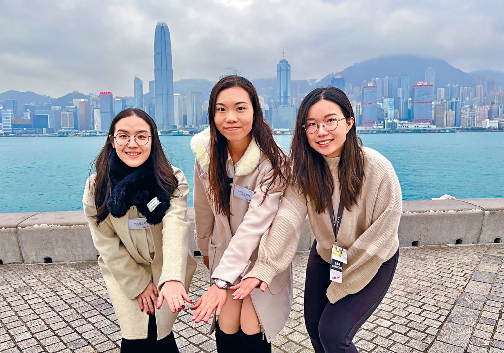 Jessy(左起)、Eva及Rachel希望未來有更多女孩子修讀工程相關學科,一起建設未來。