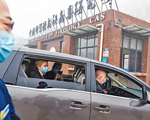 世衞專家年初到訪武漢病毒研究所。
