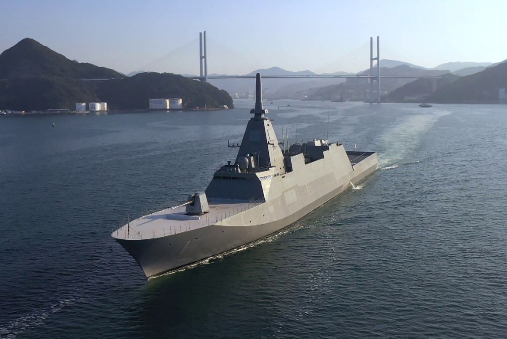 澳洲向日本採購11艘最上級巡防艦。法新社