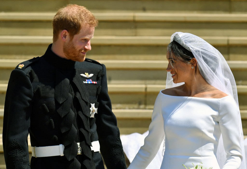 哈里王子与妻子梅根脱离英国皇室、移居美国之后话题不断。AP