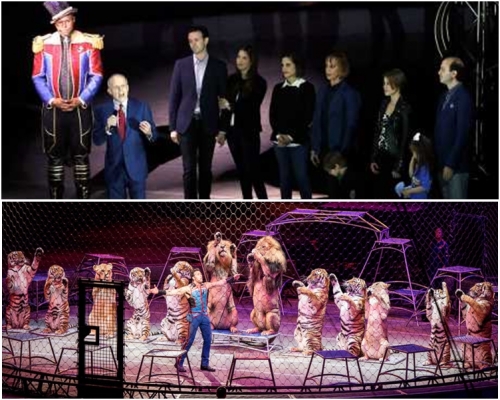 玲玲马戏团在纽约进行告别演出。