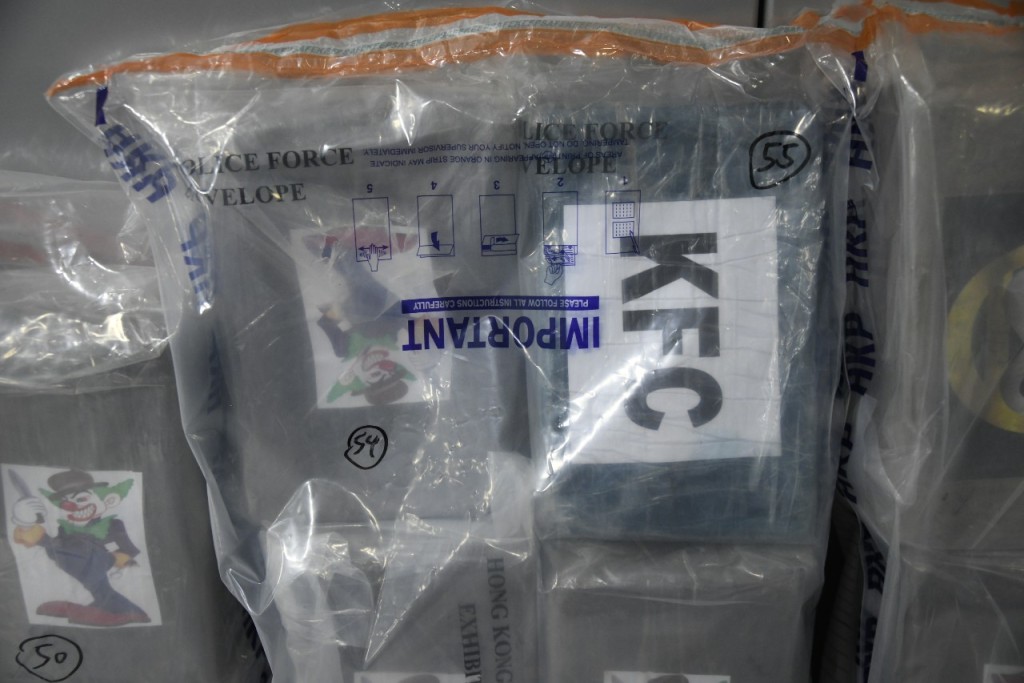 警方表示，毒品以不同牌子包裝，代表不同批次流入市場。