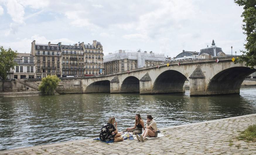 流經巴黎的法國塞納河。AP資料圖片