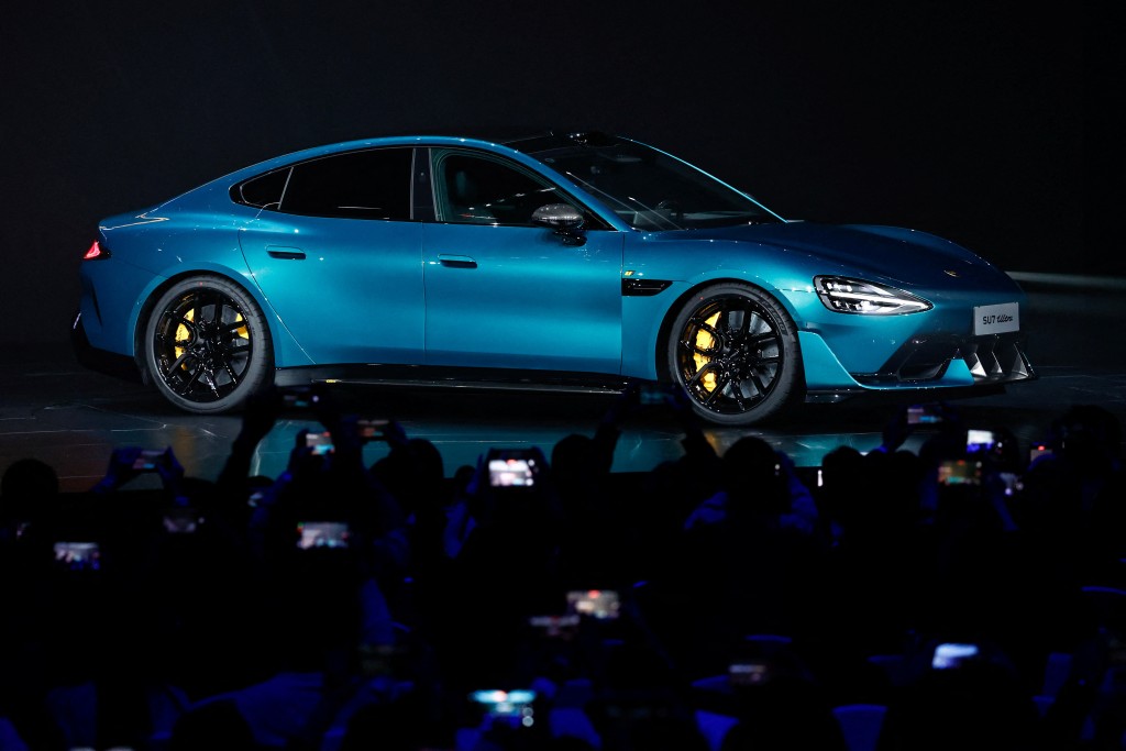 小米新車SU7 Ultra。路透社