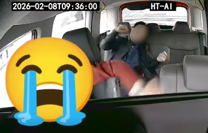 司機推走醉客。fb車cam L（香港群組）影片截圖