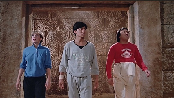 羅芙洛（左）與劉德華、王晶曾合作電影《魔翡翠》。