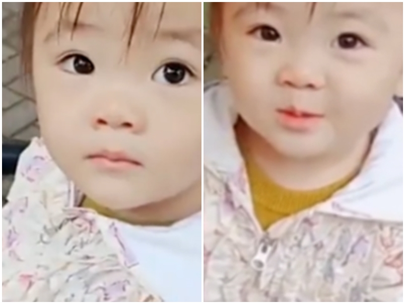 他表示「看到她笑，我就高興」。網圖