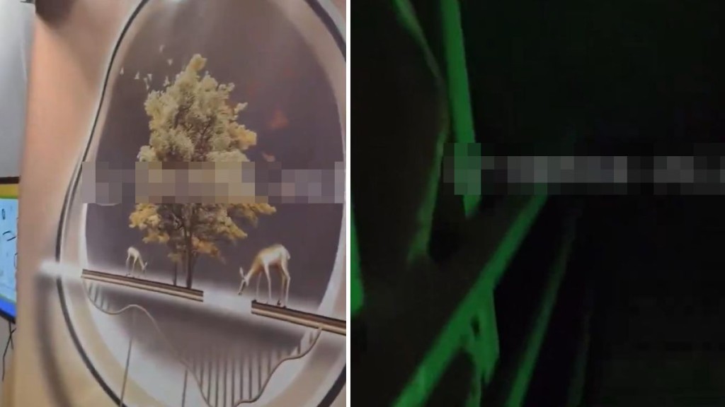 女事主意外發現房內掛畫後原來是一道神秘門。